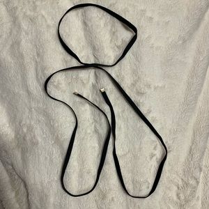 Black Suede Adjustable Necklace